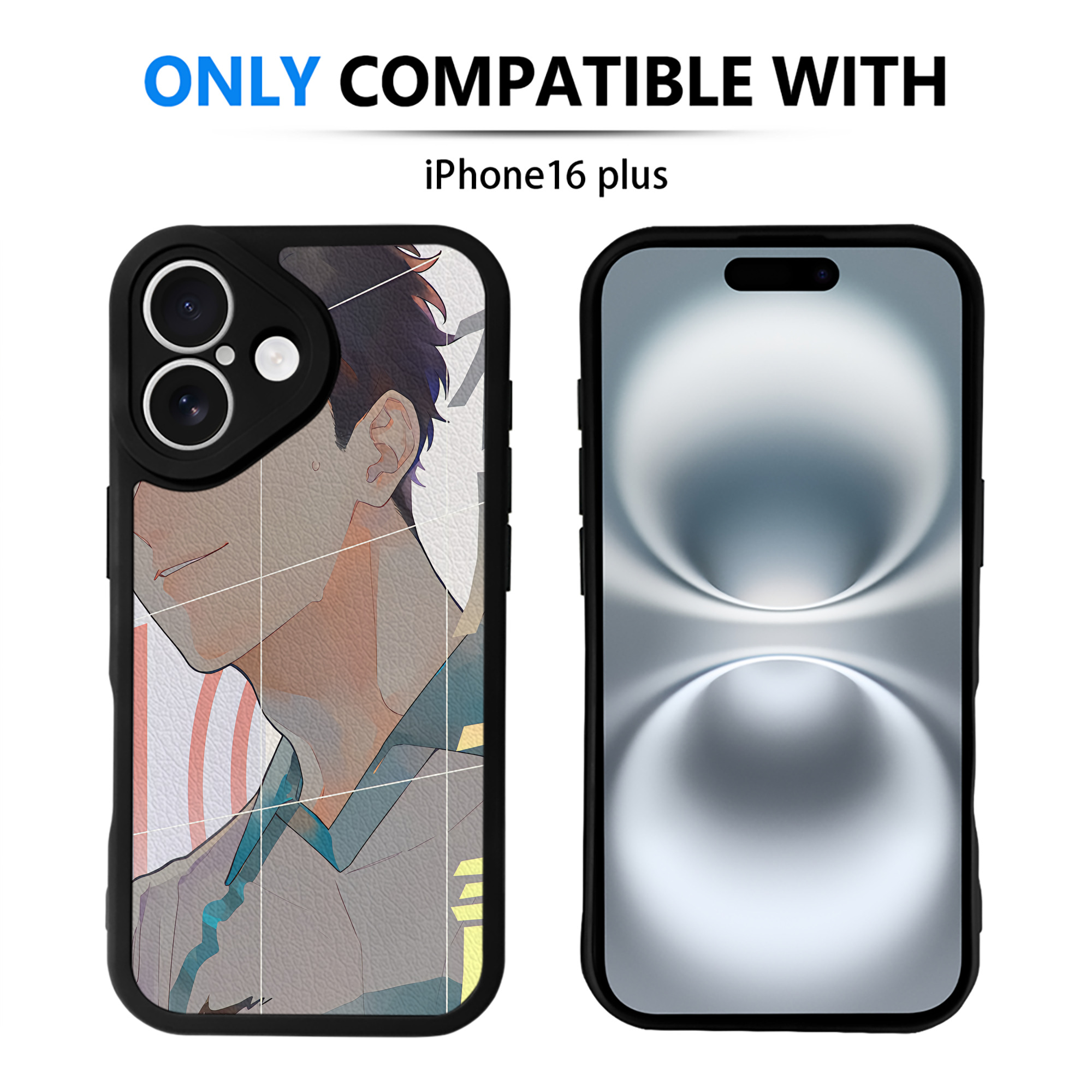 （画像用） ハイキュー!! Haikyu!! 【iPhone 16シリーズ対応】シリコンスマホケース（レザー調） 材質：シリコン